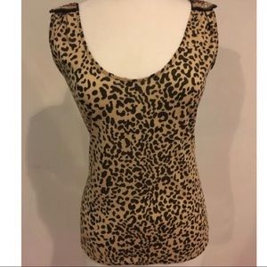 Kardashian Kollection Animal Print Tank Top.